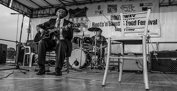 Robert "Wolfman" Belfour (Rootsway Festival, 18 giugno 2005, foto Gabriele Penati)