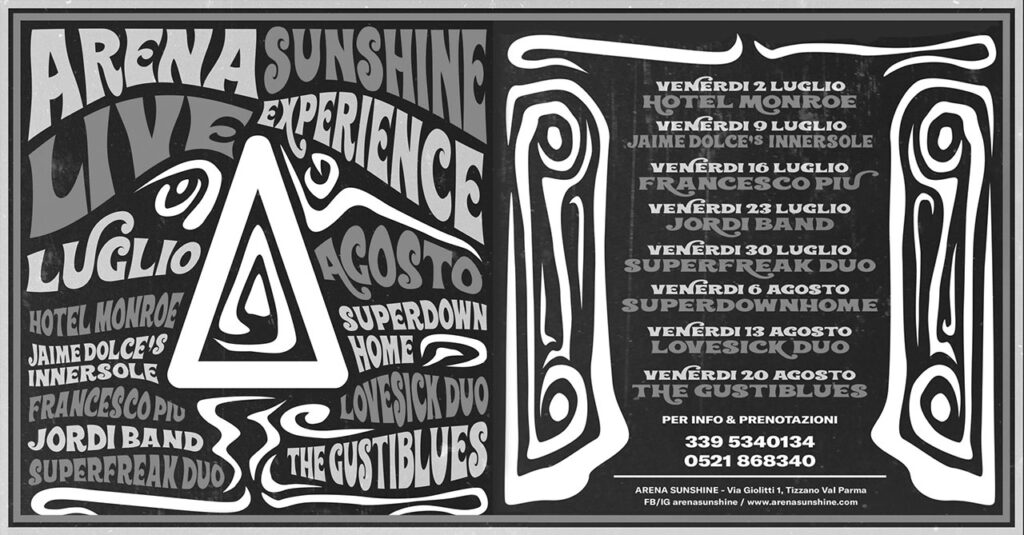 Programma Arena Sunshine Live Experience