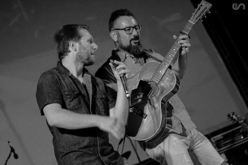 Francesco Piu e Davide Speranza al Trasimeno Blues Festival 2022 (foto Simone Bargelli)