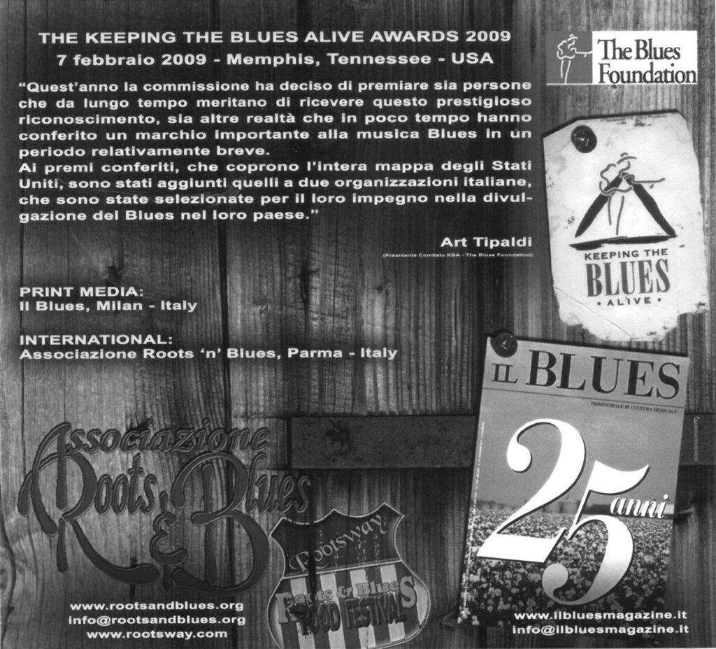 Keepin' The Blues Alive Award Il Blues